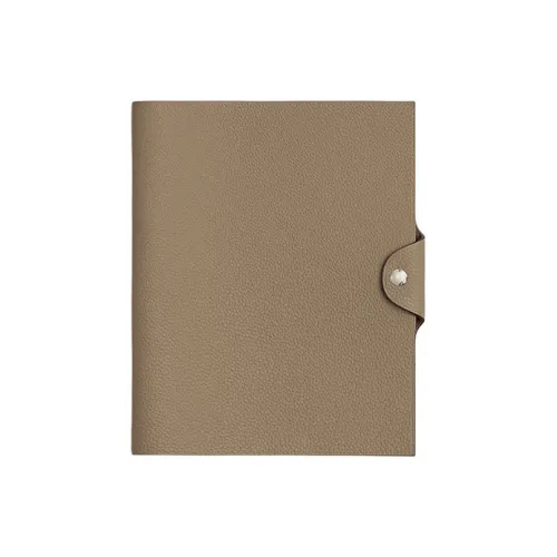 HERMES Коровья кожа Togo Сумка для хранения Унисекс 8Q Бежевый Marfa Бежевый