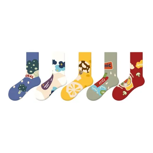 Youle Box Носки Crew Унисекс упаковка из 5 пар