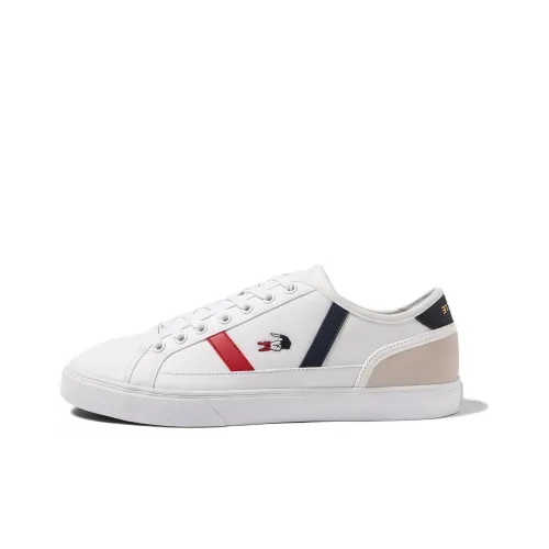 LACOSTE Slip-resistant Low Top Скейтборд Кроссовки Мужские Белый Красный Синий
