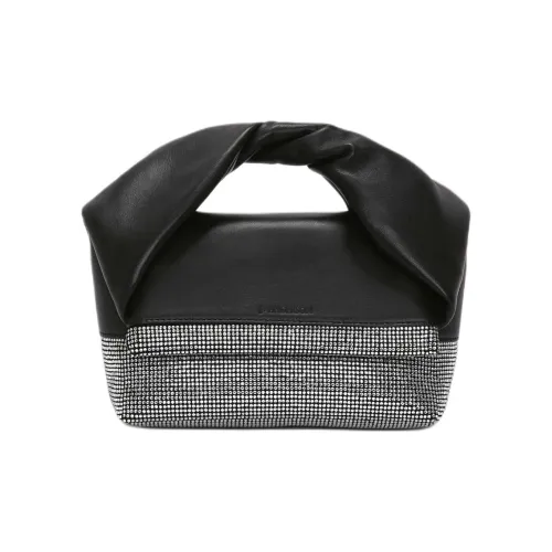 JW Anderson Full с рельефной овечьей шкурой сумка через плечо сумка среднего размера женская черная