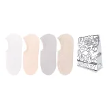 4-Пачка (Белый + Розовый + Светло-серый + Хаки) + Сумка для покупок