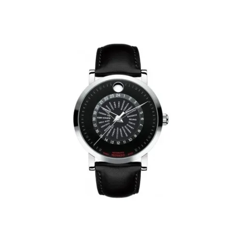 MOVADO Ruihong Series Автоматический Механический Механизм Мужские Часы Часы 42 мм Черный Циферблат Корпус из Нержавеющей Стали