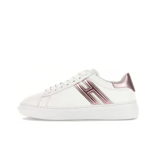 HOGAN H365 Low Топ Стильные Скейтбординги Женские Розово-белый