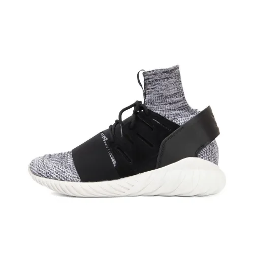 Adidas Originals Tubular Non Bottom Slip Легкий Высокий Топ Винтажные Баскетбольные Кроссовки Унисекс Черный Серый