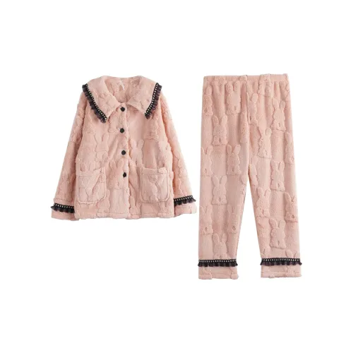 Dorame Оранжево-розовый Женские Пижамные Комплекты