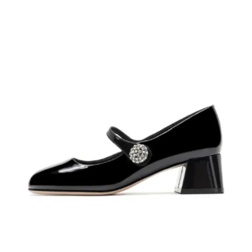 HARSON Грубый каблук Мэри Джейн туфли 5 см женские