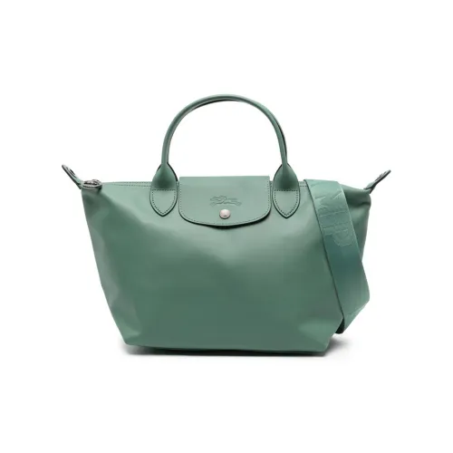 LONGCHAMP Le Pliage Xtra Телячья кожа Пельменная сумка Сумка через плечо Сумка Маленькая Женская Шалфейно-зеленая