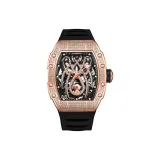 HBR922,2-Розовый корпус, черный ремешок