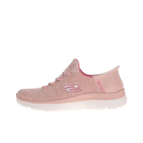 Skechers Summits Износостойкий Дышащий Низкий Топ Casual Женский Розовый