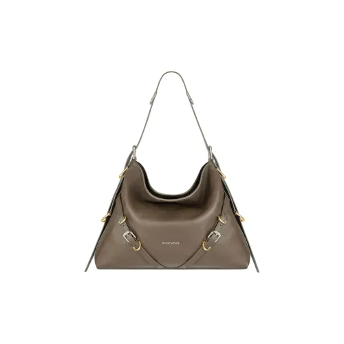 Givenchy Voyou Коровья кожа Сумка через плечо Сумка среднего размера Женская Тауповая