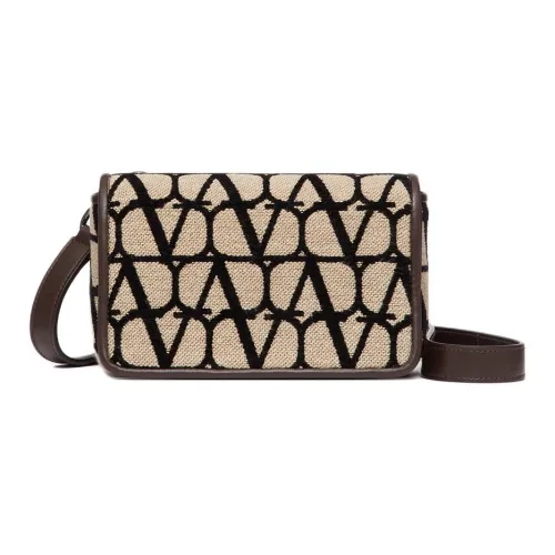 Valentino Garavani Телячья кожа Детали Одно плечо Через плечо Клатч Мужской Черный Бежевый