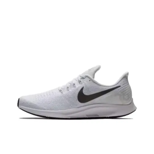 Nike Air Zoom Pegasus 35 Амортизация Износостойкий Низкий Топ Беговые кроссовки Унисекс Белый