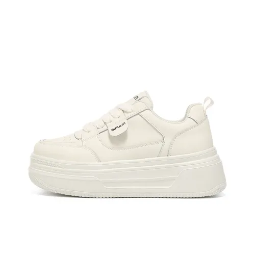 AIFUlIn Evelyn Slip-resistant Abrasion-resistant Skateboard Shoes Women's Beige AIFUlIn Evelyn Скейтборд Кроссовки Женские Бежевые