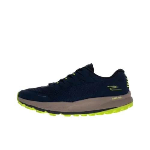 Skechers Go Run Pulse Устойчивый к истиранию Дышащий Низкий Топ Повседневная Беговая Обувь Мужская Синий Зеленый
