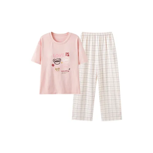 THREEGUN Sq806 Pink Женские Пижамные комплекты