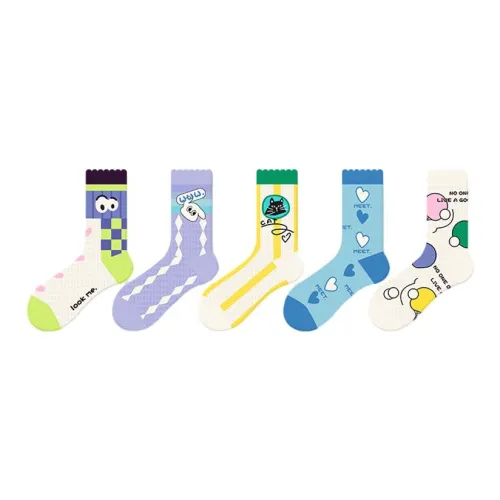 Youle Box Носки Crew Унисекс упаковка из 5 пар