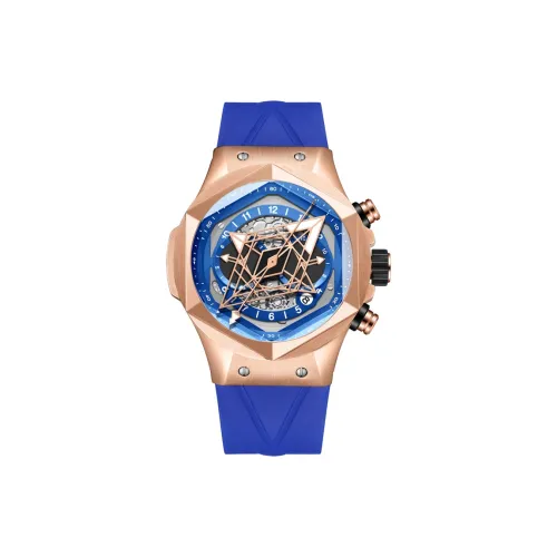 HANBORO Автоматический механический механизм Часы Мужские Часы Черепный циферблат Hbr 998ML