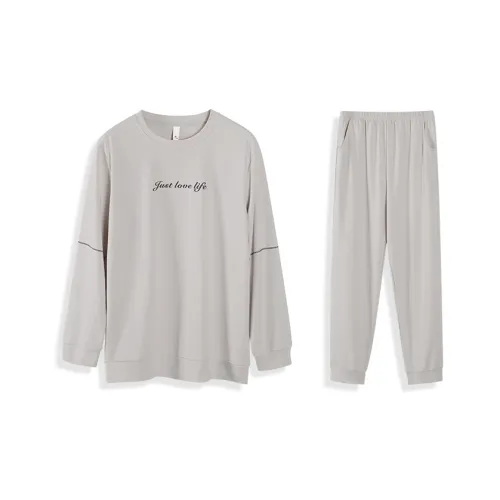 Fadaiqi Светло-серый Мужской Пижамный комплект