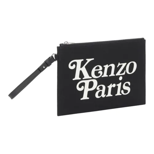 KENZO Хлопок Клатч Большой Женский Черный