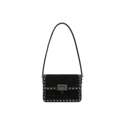 Valentino Garavani Ткань Сумка Сумка через плечо Женская Черная