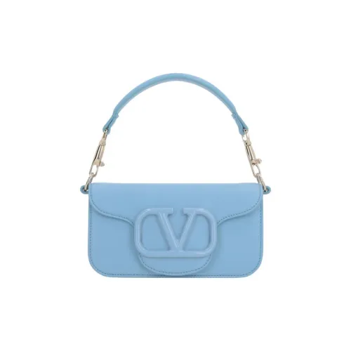 Valentino Телячья кожа Портативная Сумка через плечо Сумка на плечо Женская Светло-синяя