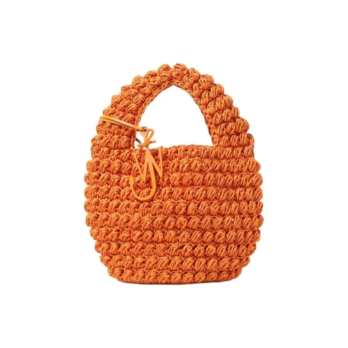 JW Anderson Хлопок с Full С рельефом Телячья кожа Сумка в форме корзины Сумка через плечо Сумка для женщин Апельсин