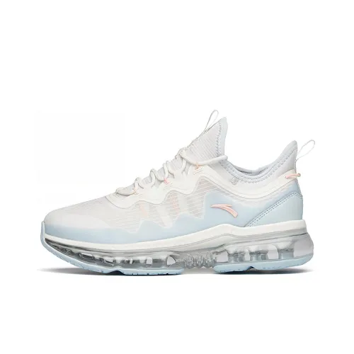 ANTA RUNNING Collection Амортизация Устойчивость к истиранию Дышащий Низкий Топ Повседневные Беговые кроссовки Женские Белый Синий