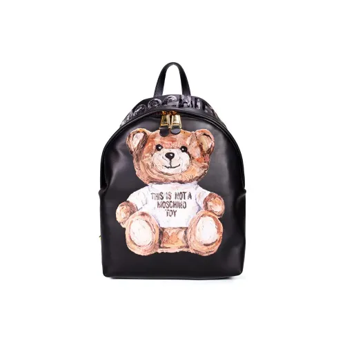 MOSCHINO Рюкзак из коровьей кожи черный