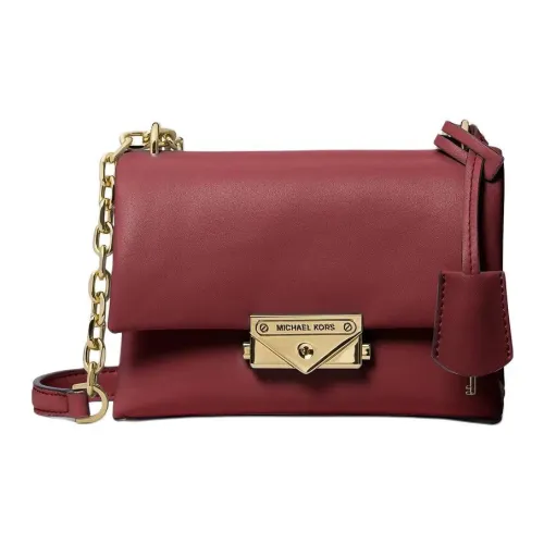 MICHAEL KORS Cece Телячья кожа Сумка через плечо Маленькая Женская Бордовая