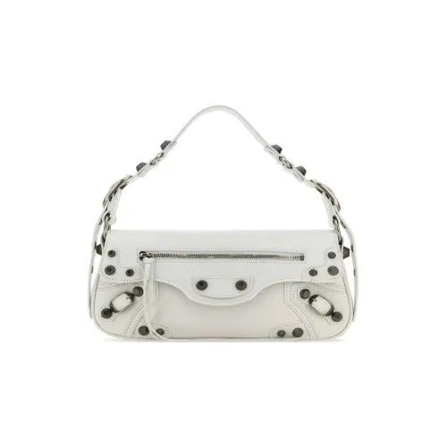 Balenciaga Le Cagole Овечья кожа Ручная сумка Сумка через плечо Сумка на плечо Мини Женская Белая