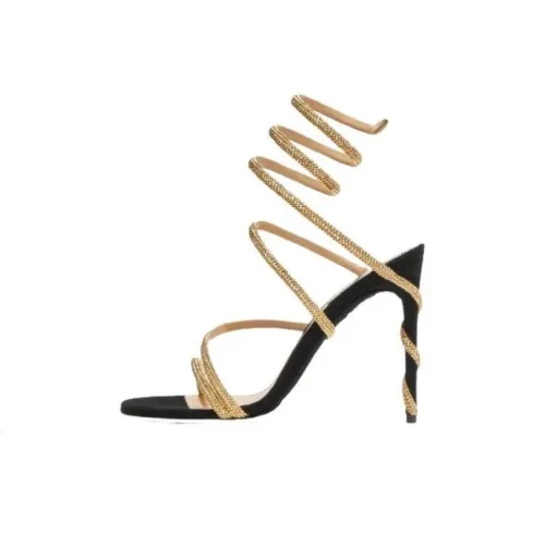 RENE CAOVILLA One Ремешок Сандалии 10,5 см Женские Золотые