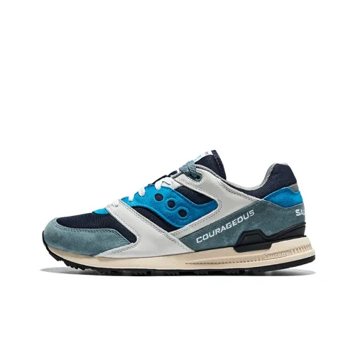 Saucony COURAGEOUS Беговые кроссовки Низкий топ Серый Синий Унисекс
