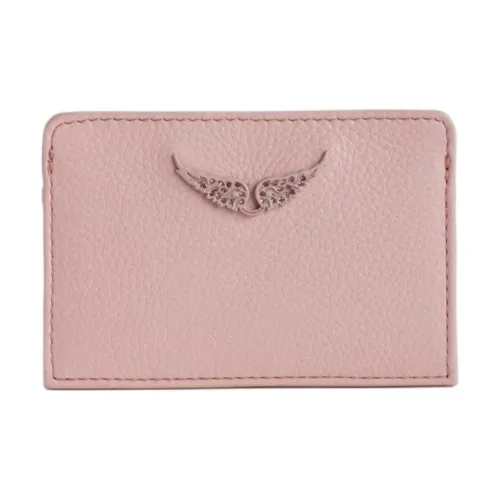 Zadig Voltaire Коровья кожа Держатель для карт Держатель для карт Женский Розовый
