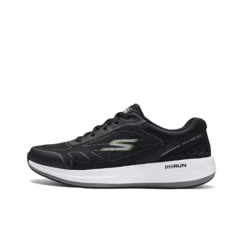 Skechers Амортизация Устойчивость к истиранию Легкий Низкий Топ Casual Мужской Черный Белый