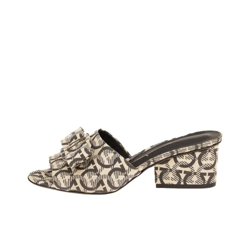 Ferragamo Gancini Слипоны Женские Черный Коричневый