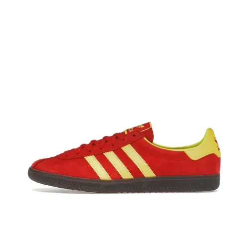 Adidas Originals Athen OG Амортизация Износостойкие Низкие Кроссовки для скейтбординга Мужские Красный Желтый