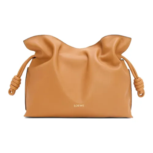 LOEWE Flamenco Napa Голень Кожа Клатч Сумка на плечо Женская Пустыня