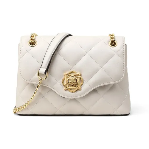 L'ALPINA Сумка через плечо из коровьей кожи Женская Экрю