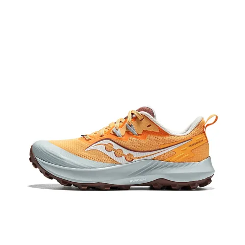 Saucony PEREGRINE 14 Беговые кроссовки Низкий верх Желтый Серый Женские