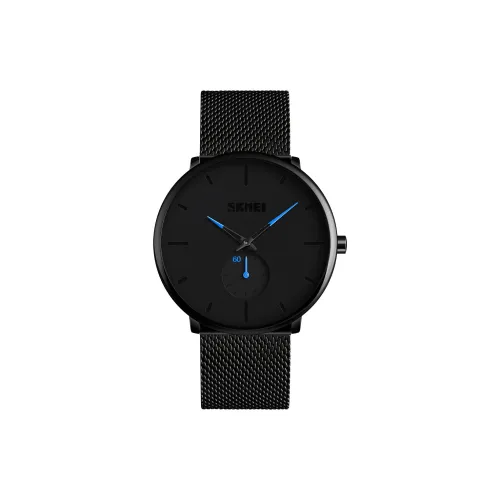SKMEI Кварцевый механизм Мужские часы Черный циферблат
