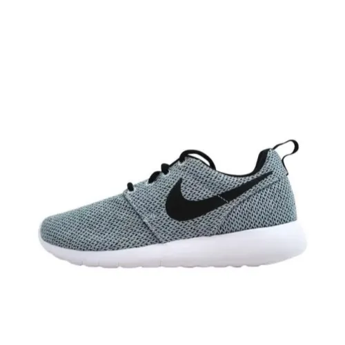 Nike Roshe One Амортизация Износостойкий Низкий Топ Детские Беговые Кроссовки Синие Серые Подростки