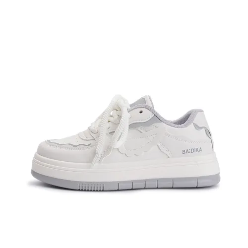 Miss Zhang Low Топ Скейтборд Кроссовки Женские Белые Серые