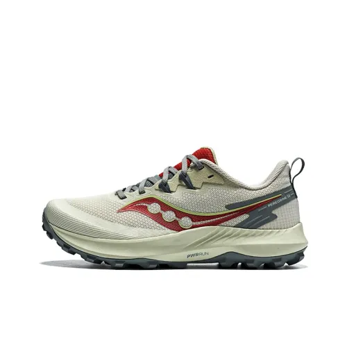 Saucony PEREGRINE 14 Беговые кроссовки Низкий топ Оранжево-хаки Мужской