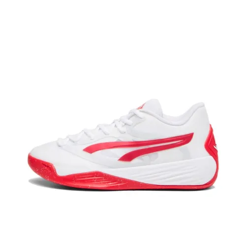 PUMA Stewie 2 Баскетбольные кроссовки Low Топ Белый Красный Женские