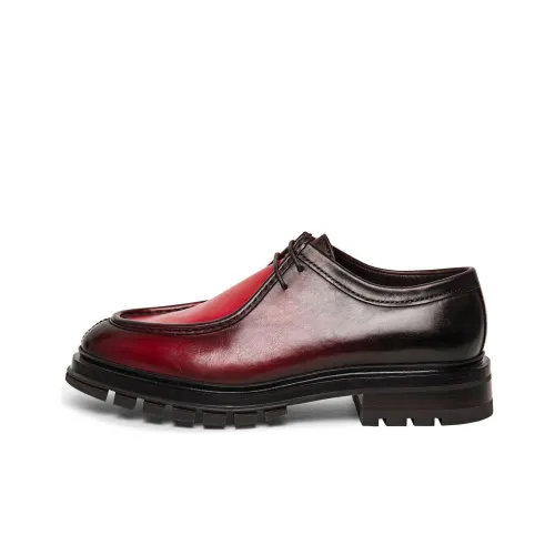 Santoni Мужские повседневные туфли Low Top Бордовый Мужской