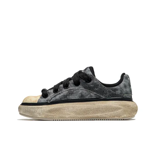 Лайнер Yun You C4D Амортизация Износостойкий Низкий Топ Повседневная Обувь Женская Черный Белый