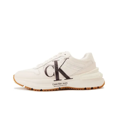 CKJ CALVIN KLEIN JEANS Толстая подошва Низкий топ YBH Бежевый Мужской
