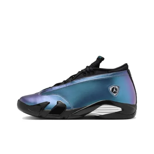 Jordan Air Jordan 14 Винтажные баскетбольные кроссовки Low Топ Фиолетовый Женские
