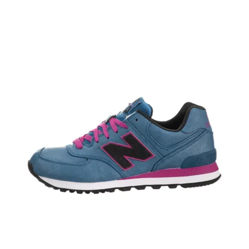 New Balance NB 574 Устойчивые к истиранию низкие беговые кроссовки Женские Cobalt Blue