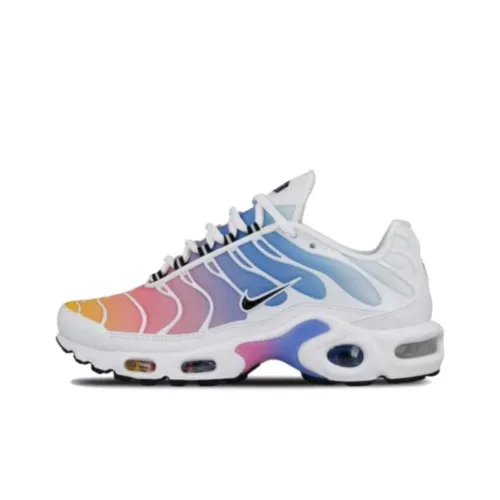 Nike Air Max Plus Амортизация Износостойкий Низкий Топ Повседневная Обувь Женская Белый Синий